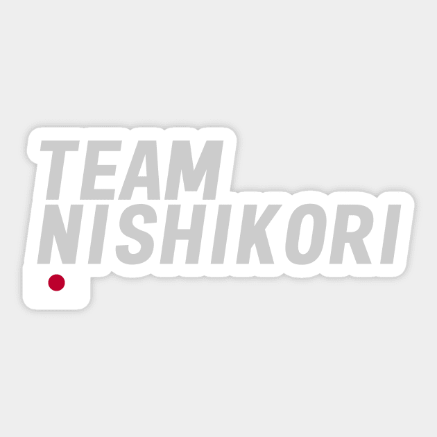 Team Kei Nishikori Sticker by mapreduce